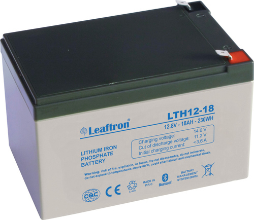 LTH12-18 Lithium (12V/18Ah) akumulátor Leaftron