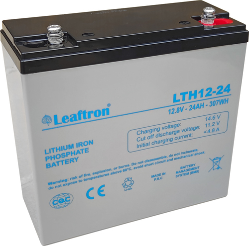 LTH12-24 Lithium (12V/24Ah) akumulátor Leaftron